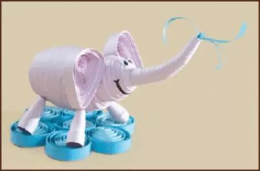 КВ-029 Набор для квиллинга 'Слон' 10*7см