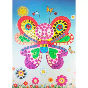 L003 Мозайка-стикеры Колор Кит 'Бабочка' 26*18,5 см