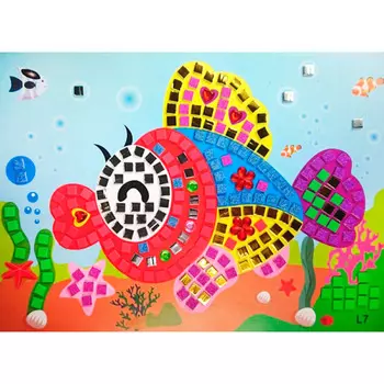 L007 Мозайка-стикеры Колор Кит 'Рыбка' 26*18,5см