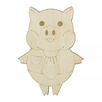 L-1005 Деревянная заготовка 'Поросёнок в галстуке' 40*80*4мм Астра