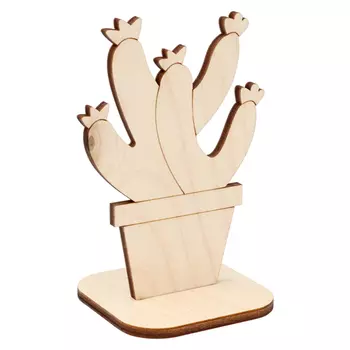 L-1029 Деревянная заготовка 'Кактус' №4 7,2*10,3*6,0см АСТРА