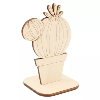 L-1030 Деревянная заготовка 'Кактус' №5 7,0*10,6*6,0см АСТРА