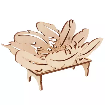 L-1052 Деревянная заготовка Подставка под яйца 'Перышко' 12,0*20,0*5,0см Astra&amp;Craft