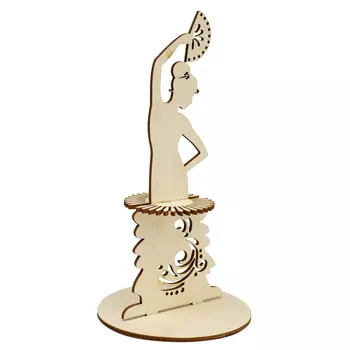 L-1088 Деревянная заготовка салфетница 'Испанка' 16,8*20,3см АСТРА