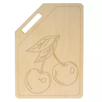 L-1091 Деревянная заготовка доска 'Вишня' 21,3*30,0см АСТРА