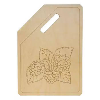 L-1092 Деревянная заготовка доска 'Малина' 21,3*30,0см АСТРА