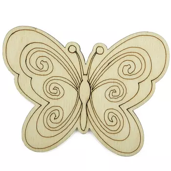 L-1105 Деревянная заготовка Бабочка №6 8,5*6,5см Astra&amp;Craft