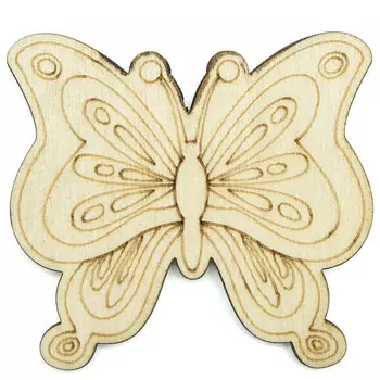 L-1113 Деревянная заготовка Бабочка №14 6,7*6,1см АСТРА