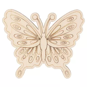 L-1114 Деревянная заготовка Бабочка №15 7,4*6,2см АСТРА