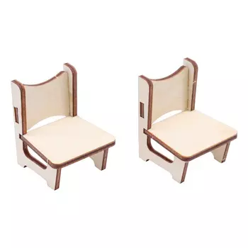 L-1130 Деревянная заготовка Набор стульев 4шт 11*11см АСТРА