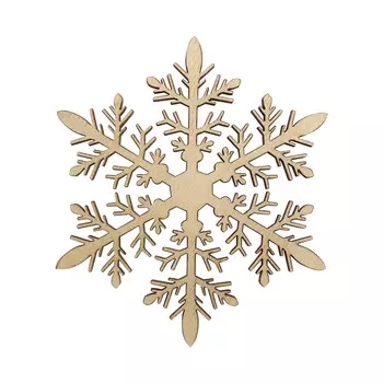 L-1153 Деревянная заготовка 'Снежинка'№12 11*9,6*0,4см Астра