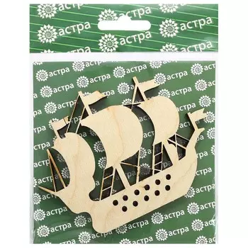 L-1166 Деревянная заготовка 'Кораблик'11*8,1*0,6см Astra&amp;Craft