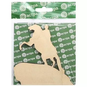 L-1169 Деревянная заготовка 'Медный всадник '10,8*11*0,6см Астра