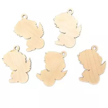 L-116 Деревянная заготовка подвеска 'Ангел №3' 10см 'Астра'