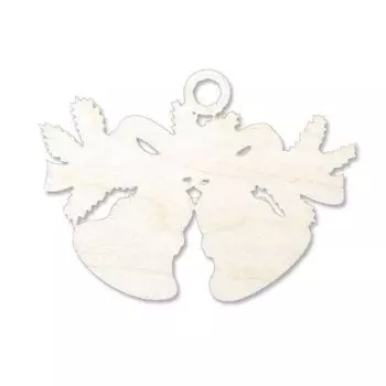 L-121 Деревянная заготовка подвеска 'Колокольчики', 10*8 см, 'Астра'