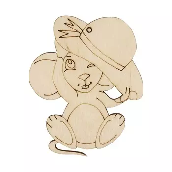 L-1309 Деревянная заготовка 'Дело в шляпе' 9,2*7,2*0,3см Astra&amp;Craft