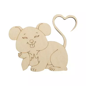 L-1316 Деревянная заготовка 'С любовью' 8,4*6,9*0,3см Astra&amp;Craft