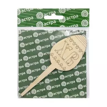 L-1364 Деревянная заготовка топпер 'ХВ', 14*4,9*0,3см Astra&amp;Craft