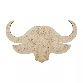 L-1410 Деревянная заготовка раскраска ' Буйвол ' 28,4*16,5*0,3см Астра