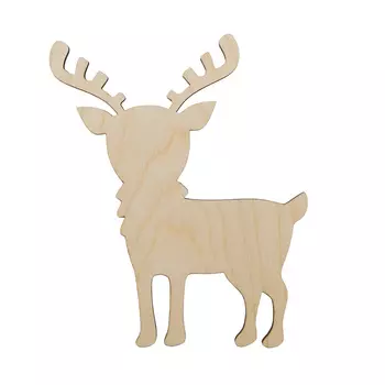 L-1411 Деревянная заготовка ' Олень ' 14,5*12*0,3смАстра