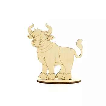 L-1418 Деревянная заготовка на подставке 'Бычок. Ты кто' 9*8,6*2,4см Астра