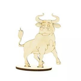L-1420 Деревянная заготовка на подставке 'Бычок. Играем' 9*7*2,4 Astra&amp;Craft