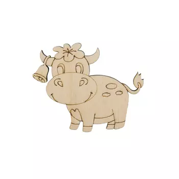 L-1424 Деревянная заготовка 'Корова. Телочка' 5*6*0,3см Astra&amp;Craft