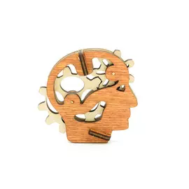 L-1448 Деревянная заготовка конструктор ' Голова ' 6,3*6,5*1,7см Astra&amp;Craft