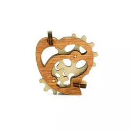 L-1450 Деревянная заготовка конструктор ' Сердце ' 4,5*4,4*1,5см Astra&amp;Craft