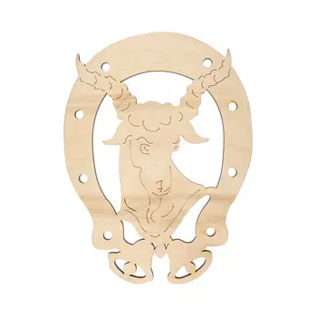 L-156 Деревянная заготовка 'Подкова с козой', 15*12 см, Astra&amp;Craft