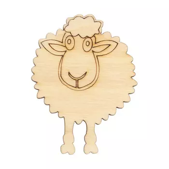 L-175 Деревянная заготовка 'Овечка', 6*5 см, Astra&amp;Craft