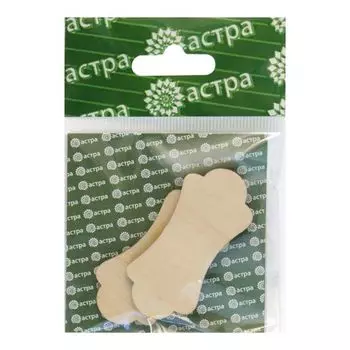 L-199 Деревянная заготовка 'Шильд', 5 5*3 см, упак./2шт., 'Астра'