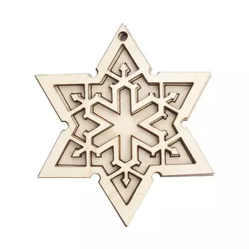 L-2135 Деревянная заготовка из двух частей 'Звезда' 6,6*5,7*0,6см Astra&amp;Craft