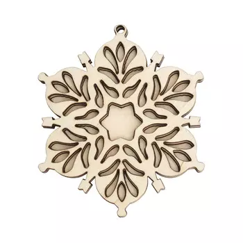 L-2138 Деревянная заготовка из двух частей 'Цветок' 7,8*7,1*0,6см Astra&amp;Craf