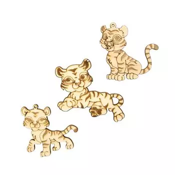 L-2140 Деревянная заготовка набор 'Тигрята', уп. 3шт Astra&amp;Craft