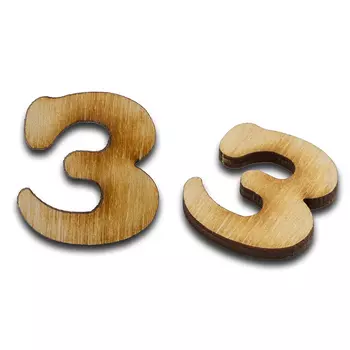 L-238 Деревянная заготовка 'Буква З', 30х27х4 мм, упак./2 шт., Astra&amp;Craft