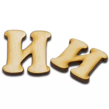 L-239 Деревянная заготовка 'Буква И', 30х27х4 мм, упак./2 шт., Astra&amp;Craft