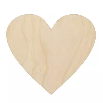L-247 Деревянная заготовка доска 'Сердечко', 11*10 см, 'Астра'
