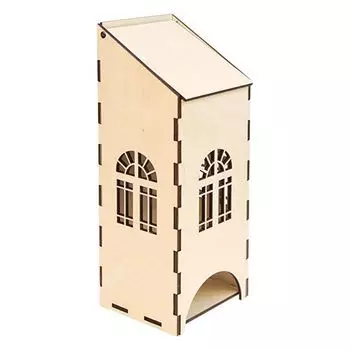 L-283 Деревянная заготовка 'Чайный домик c пологой крышей', 9*8*23 см, 'Астра'