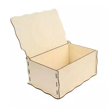 L-287 Деревянная заготовка 'Шкатулка с розами', без гравировки, 22*16*10 см Astra&amp;Craft