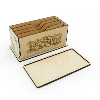 L-290 Деревянная заготовка 'Купюрница с отделениями', 17,5*8,2*9 см, Astra&amp;Craft