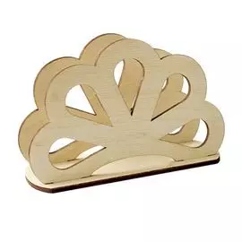 L-302 Деревянная заготовка салфетница 'Ромашка', 12*7 см, 'Астра'