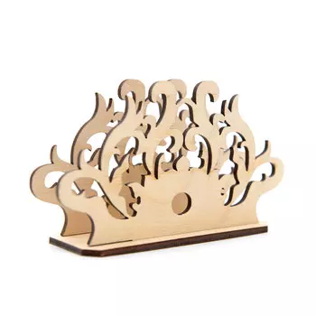 L-303 Деревянная заготовка 'Салфетница резная', 12*7,5 см, 'Астра'