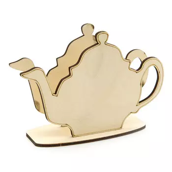 L-308 Деревянная заготовка салфетница 'Чайник', 15*10,5 см, 'Астра'