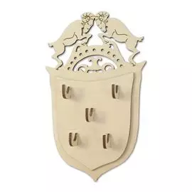 L-334 Деревянная заготовка ключница 'Бараны', Astra&amp;Craft