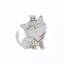 L-386 Деревянная заготовка 'Кошки-мышки', 7*6 см, Astra&amp;Craft