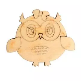 L-389 Деревянная заготовка 'Совёнок', 5,5*4,5 см, 'Астра'