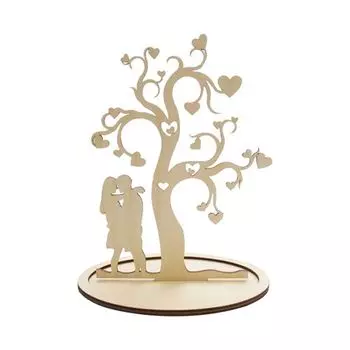 L-394 Деревянная заготовка дерево влюбленных, 19*28 см, 'Астра'