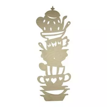 L-406 Деревянная заготовка часы 'Кружки', 65*24 см, 'Астра'