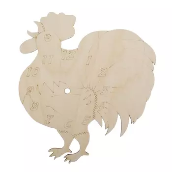 L-424 Деревянная заготовка часы 'Петушок', 27*24 см, Astra&amp;Craft